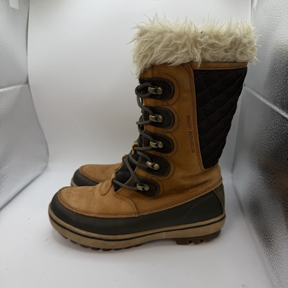 Helly Hansen Garibaldi Brown Whisky Espresso Winter Boots Women's 6 US 37 EU